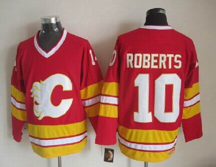NHL Calgary Flames #10 Roberts Red Jersey