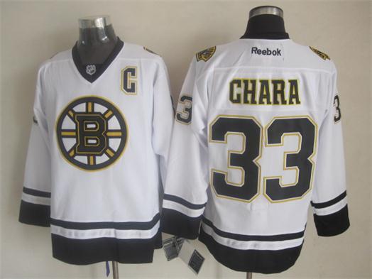 NHL Boston Bruins #33 Ghara White New Jersey with C Patch