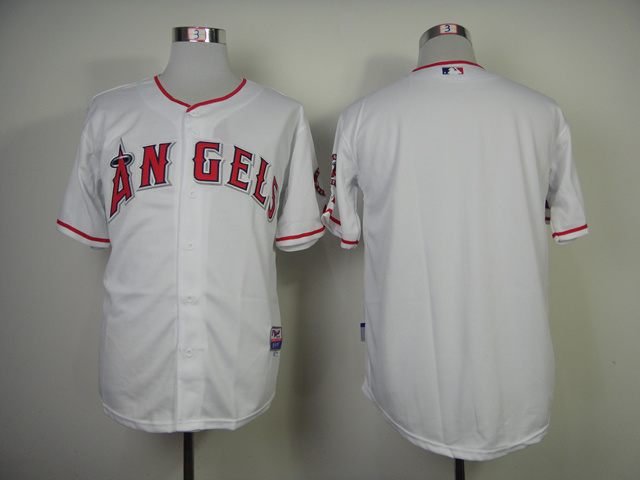 MLB Los Angeles Angels Blank White Jersey