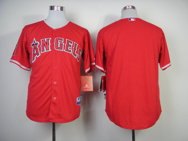 MLB Los Angeles Angels Blank Red Jersey