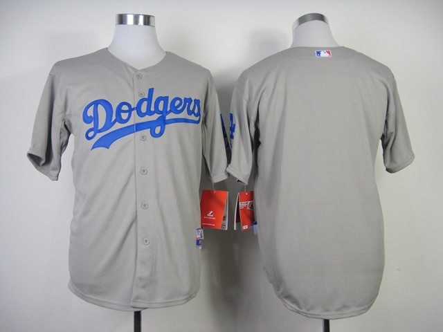 MLB Los Angeles Dodgers Blank Grey Jersey