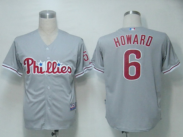 MLB Philadephia Phillis #6 Howard Grey Jersey