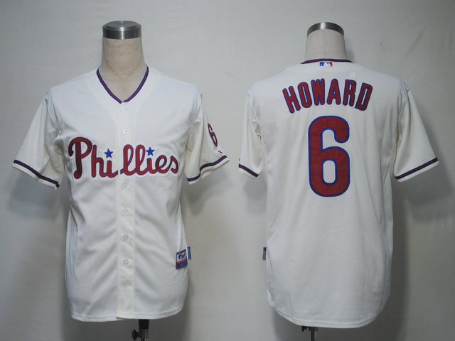 MLB Philadephia Phillis #6 Howard White Jersey