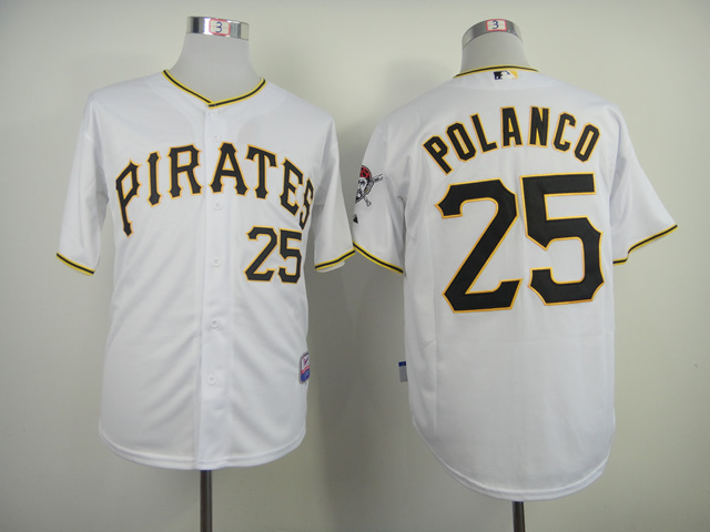 MLB Pittsburgh Pirates #25 Polanco White Color Jersey