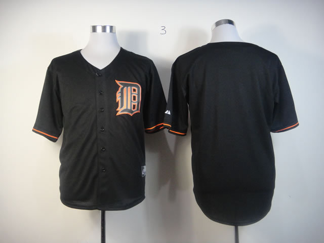 MLB Detroit Tigers Blank Black Jersey