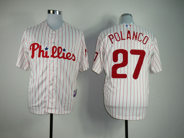 MLB Philadephia Phillis #27 Polanco White Jersey