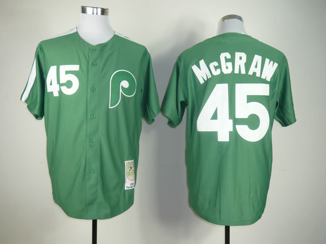 MLB Philadephia Phillis #45 McGraw Green Jersey