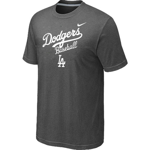 Nike MLB Los Angeles Dodgers 2014 Home Practice T-Shirt - Dark Grey 