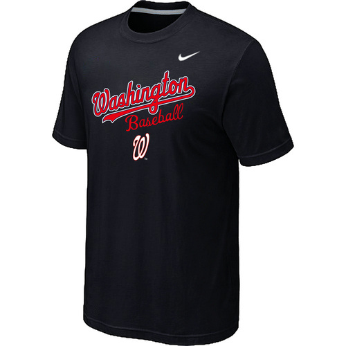 Nike MLB Washington Nationals 2014 Home Practice T-Shirt - Black 