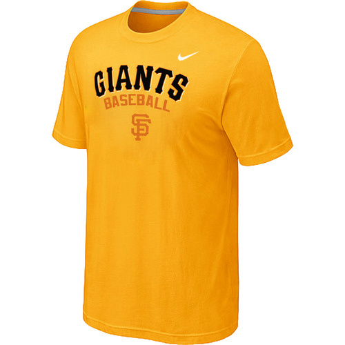 Nike MLB San Francisco Giants 2014 Home Practice T-Shirt - Yellow 