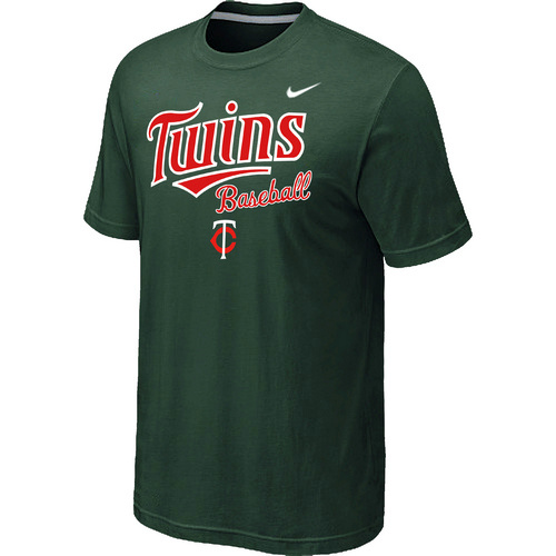 Nike MLB Minnesota Twins 2014 Home Practice T-Shirt - Dark Green 