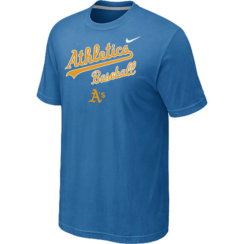Nike MLB Oakland Athletics 2014 Home Practice T-Shirt - light Blue 