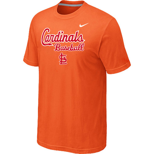 Nike MLB St.Louis Cardinals 2014 Home Practice T-Shirt - Orange 