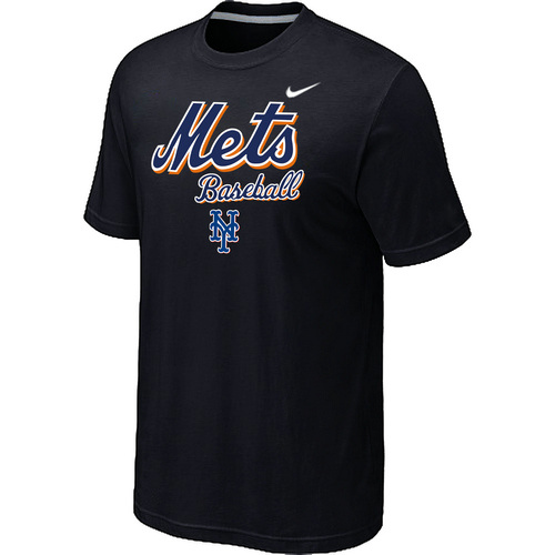 Nike MLB New York Mets 2014 Home Practice T-Shirt - Black 