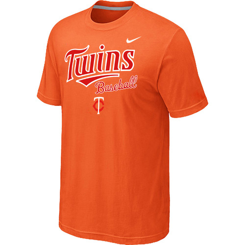 Nike MLB Minnesota Twins 2014 Home Practice T-Shirt - Orange 