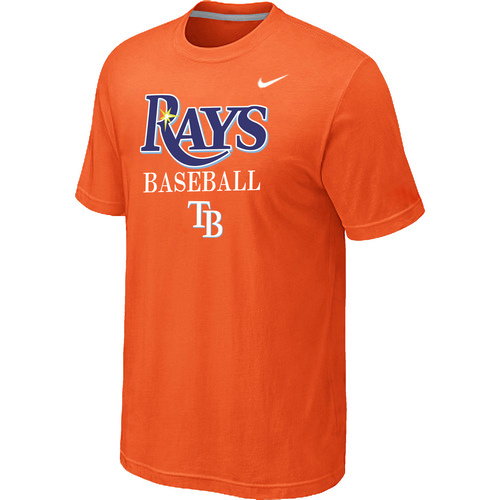 Nike MLB Tampa Bay Rays 2014 Home Practice T-Shirt - Orange 