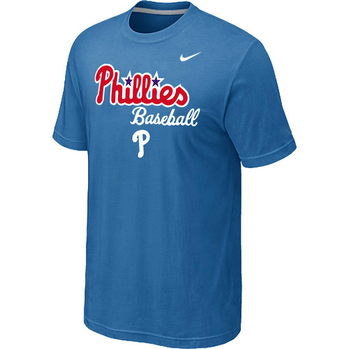 Nike MLB Philadelphia Phillies 2014 Home Practice T-Shirt - light Blue 