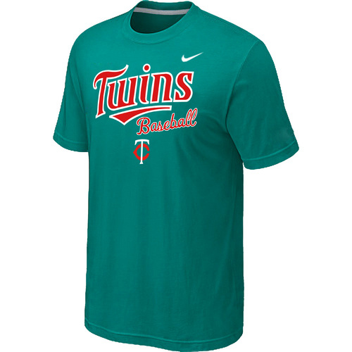 Nike MLB Minnesota Twins 2014 Home Practice T-Shirt - Green 