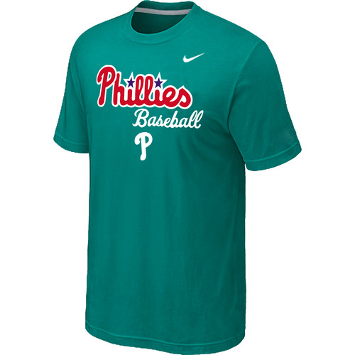 Nike MLB Philadelphia Phillies 2014 Home Practice T-Shirt - Green 