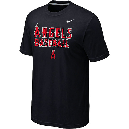 Nike MLB Los Angeles Angels 2014 Home Practice T-Shirt - Black 