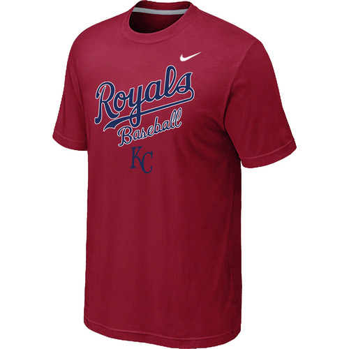 Nike MLB Kansas City Royals 2014 Home Practice T-Shirt - Red 