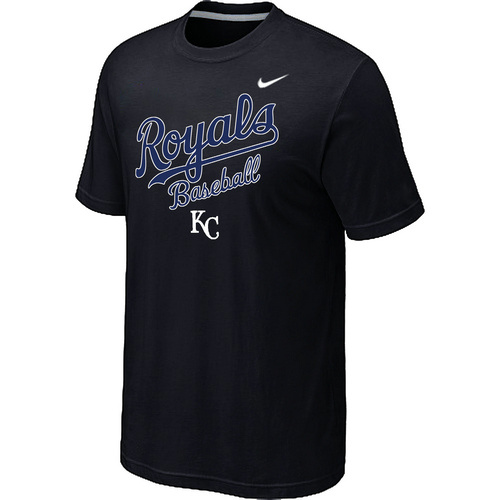 Nike MLB Kansas City Royals 2014 Home Practice T-Shirt - Black 