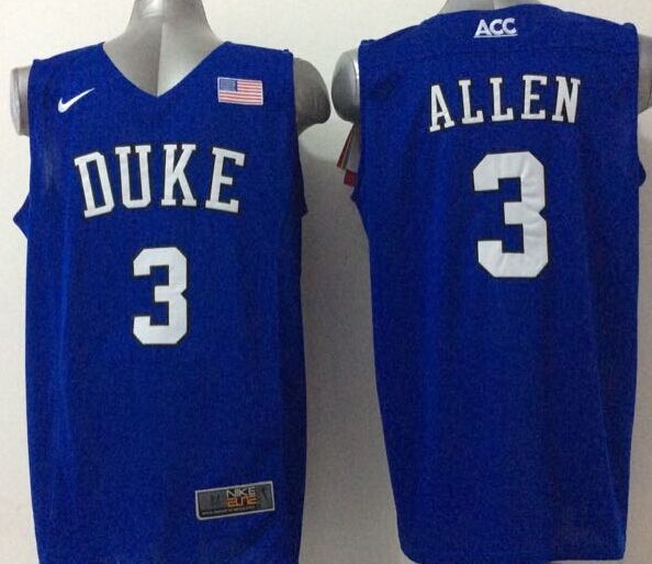 NCAA Duke #3 Grayson Allen Duke Blue Devils White Basketball Jersey