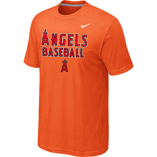Nike MLB Los Angeles Angels 2014 Home Practice T-Shirt - Orange 