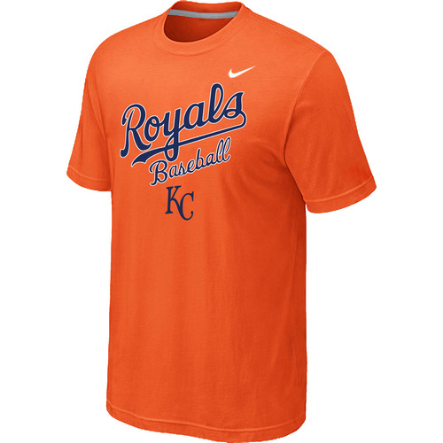 Nike MLB Kansas City Royals 2014 Home Practice T-Shirt - Orange 
