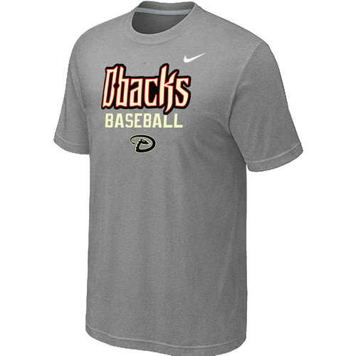 Nike MLB Arizona Diamondbacks 2014 Home Practice T-Shirt - Light Grey 