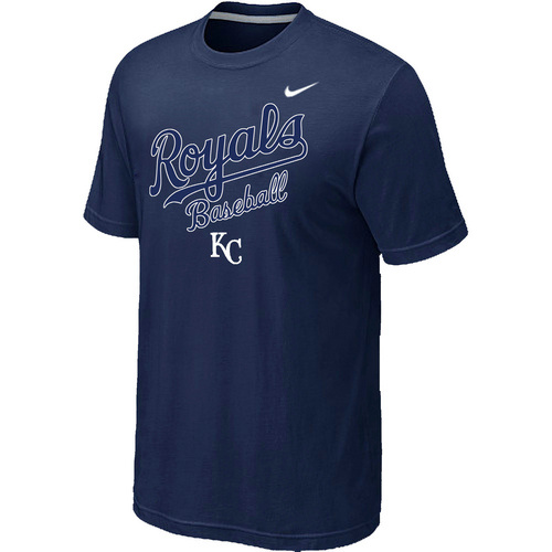 Nike MLB Kansas City Royals 2014 Home Practice T-Shirt - Dark blue 