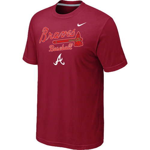 Nike MLB Atlanta Braves 2014 Home Practice T-Shirt - Red 