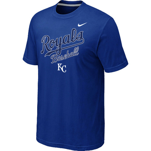 Nike MLB Kansas City Royals 2014 Home Practice T-Shirt - Blue 