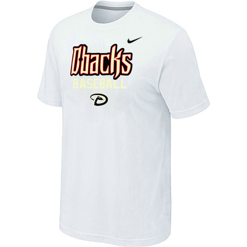 Nike MLB Arizona Diamondbacks 2014 Home Practice T-Shirt - White 