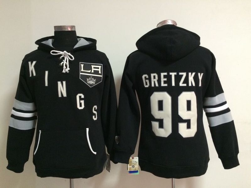 NHL Los Angeles Kings #99 Gretzky Women Black Hoodie