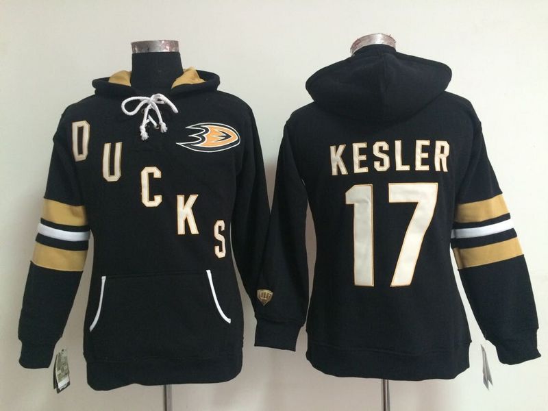 NHL Anaheim Ducks #17 Kesler Black Women Hoodie