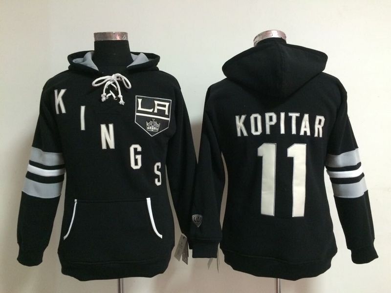 NHL Los Angeles Kings #11 Kopitar Women Black Hoodie