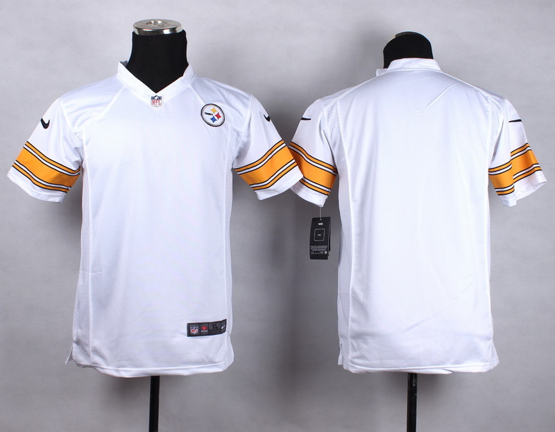 Nike NFL Pittsburgh Steelers Blank Youth White Jersey