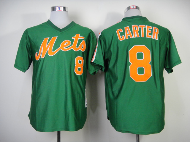 MLB New York Mets #8 Carter Green Throwback 1985 Jersey