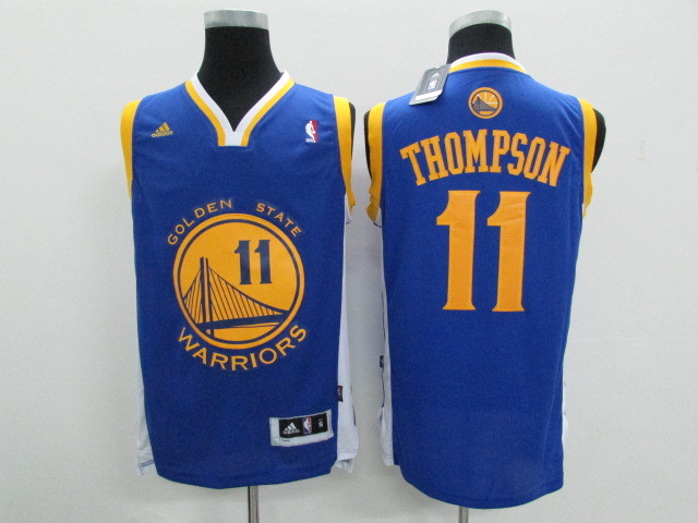 NBA Golden State Warriors #11 Thompson Blue Jersey