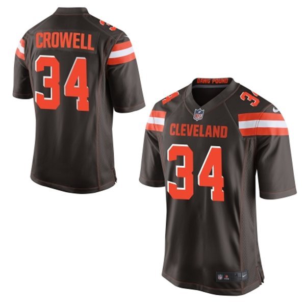 2015 NFL Cleveland Browns #34 Crowell Brown Jersey