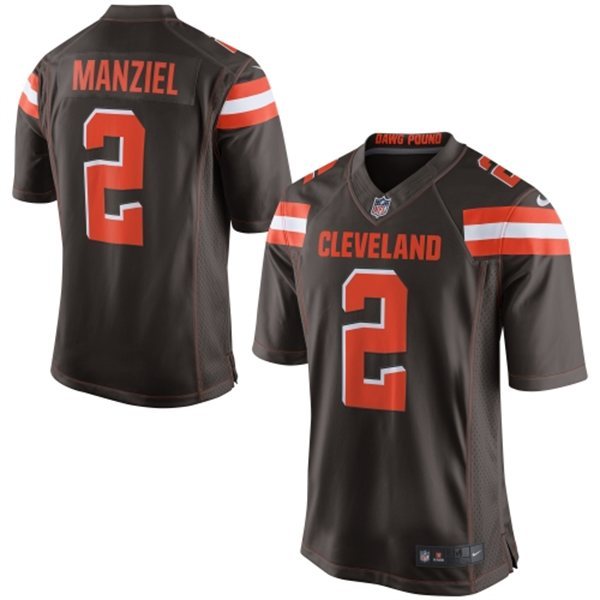 2015 NFL Cleveland Browns #2 Manziel Brown Jersey