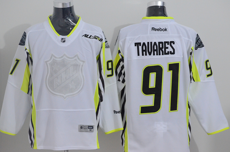 2015 NHL All Star Islanders #91 Tavares White Jersey