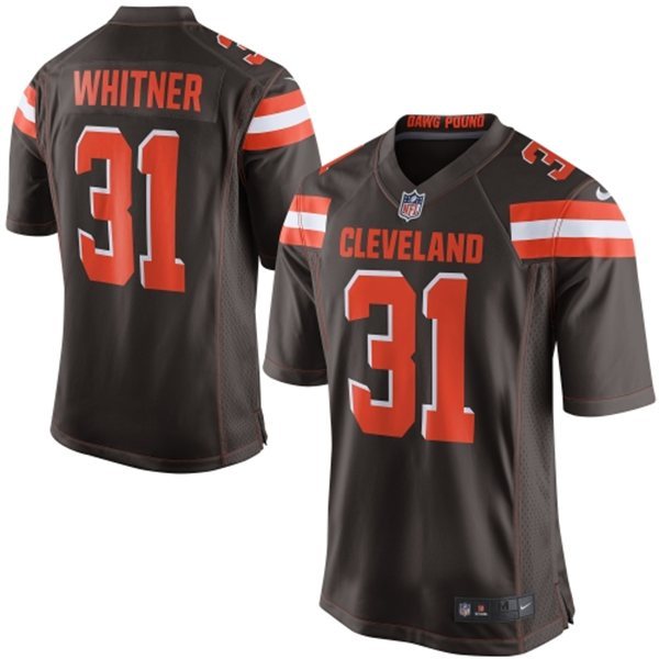 2015 NFL Cleveland Browns #31 Whitner Brown Jersey