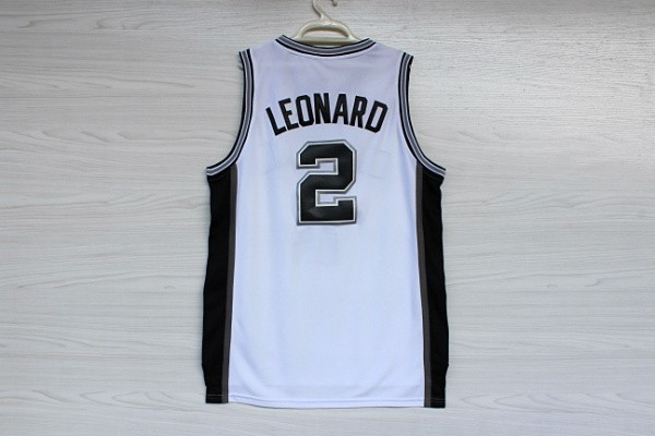 NBA San Antonio Spurs #2 Leonard White Jersey