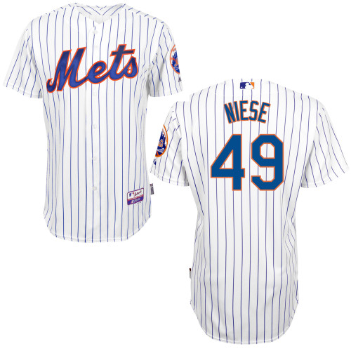 MLB New York Mets #49 Niese Cool Base Customized Jersey