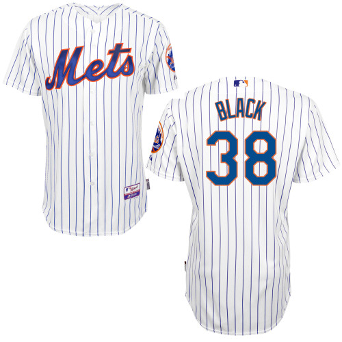 MLB New York Mets #38 Black Cool Base Customized Jersey