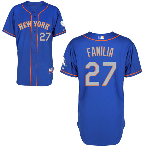 MLB New York Mets #27 Familia Cool Base Customized Blue Jersey