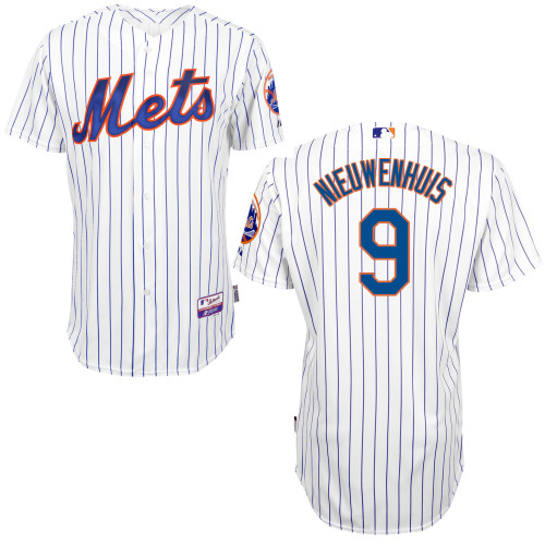 MLB New York Mets #9 Nieuwenhuis Cool Base Customized Jersey