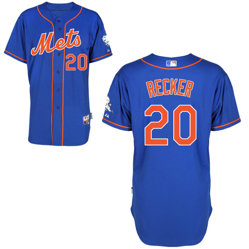 MLB New York Mets #20 Recker Blue Cool Base Customized Jersey